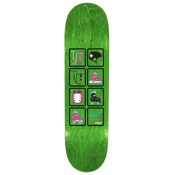 Enjoi Big Box Plastic Spectrum R7 Skateboard Complete - Orange - 8.25