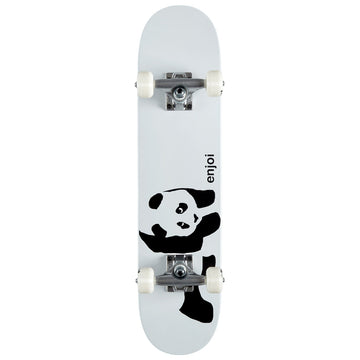 Enjoi Whitey Panda FP Soft Top Pre-Built Skateboard Complete - White - 6.75