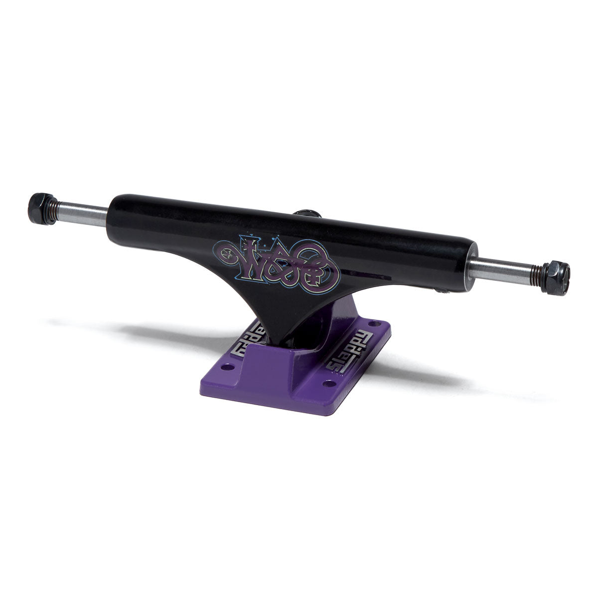 コミパラバギー Slappy ST1 Hollow Bam Skateboard Trucks - Black/Purple - 8.25