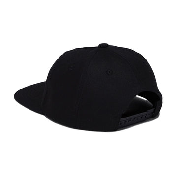 Autumn Canvas Six Panel Snapback Hat - Black
