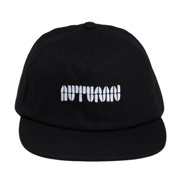 Autumn Canvas Six Panel Snapback Hat - Black