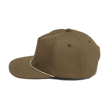Autumn Canvas 5 Panel Hat - Olive