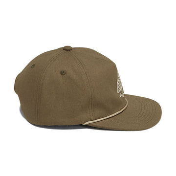 Autumn Canvas 5 Panel Hat - Olive