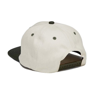 Autumn Twill 6 Panel Snapback Hat - Natural