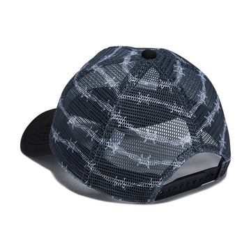 Corduroy Barbed Trucker Hat - Black