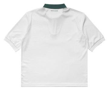 Metalwood Quarter Zip Jersey Polo Shirt - Natural