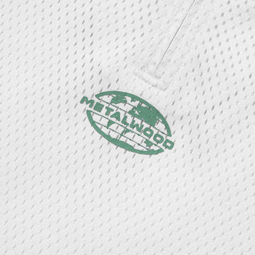 Metalwood Quarter Zip Jersey Polo Shirt - Natural