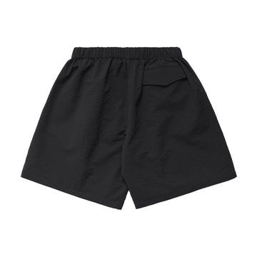 Metalwood Seersucker Spa Shorts - Black