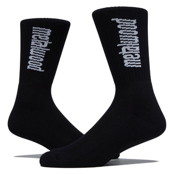 Metalwood Logo Crew Socks - Black