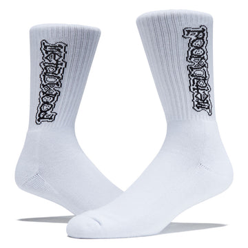 Metalwood Dewey Crew Socks - White