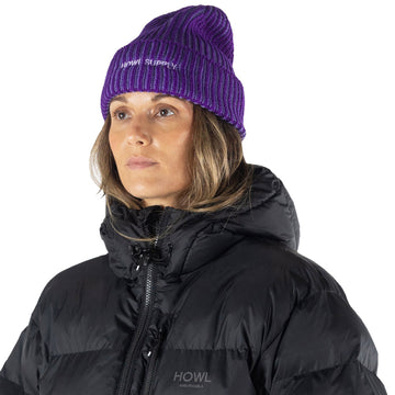 Howl Slash Beanie - Purple