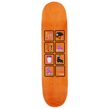 Enjoi Big Box Retro Skate R7 Skateboard Deck - Purple - 8.25