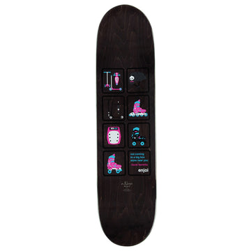 Enjoi Big Box Plastic R7 Skateboard Complete - White - 8.00