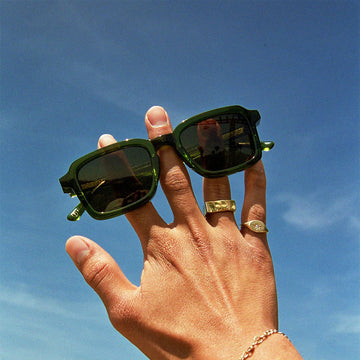 Crap Eyewear The Heavy Tropix Sunglasses - Crystal Olive Bio/Polarized Bronze
