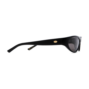 Crap Eyewear The Mini Funk Sunglasses - Black Bio/Polarized Smoke