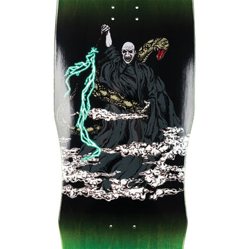Welcome x Harry Potter Voldemort On A Dark Lord Skateboard Deck - Dark Green Stain - 9.75
