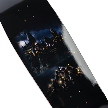 Welcome x Harry Potter Arrival On A Slappy Slap Skateboard Deck - Black/Gold Foil - 9.50