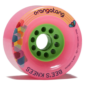 Orangatang Bee's Knees 83a Longboard Wheels - Pink - 90mm