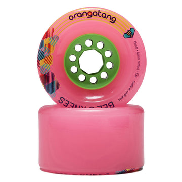 Orangatang Bee's Knees 83a Longboard Wheels - Pink - 90mm