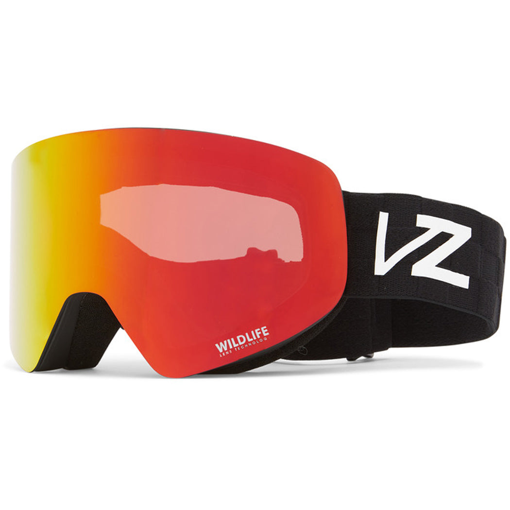 Von Zipper Encore Snowboard Goggles - Black Satin/Wildlife Fire Chrome image 1