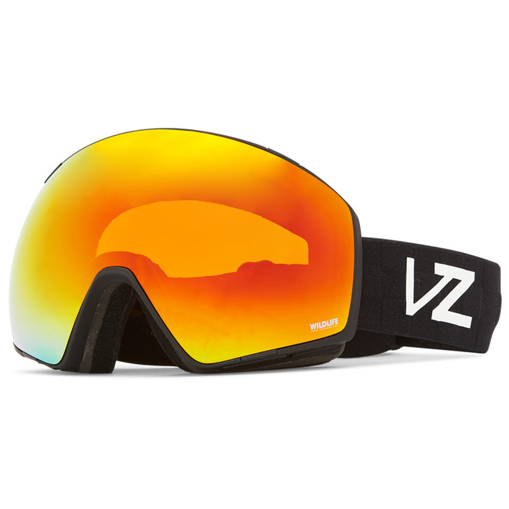 Von Zipper Jetpack Snowboard Goggles - Black Satin/Wildlife Fire Chrome image 1