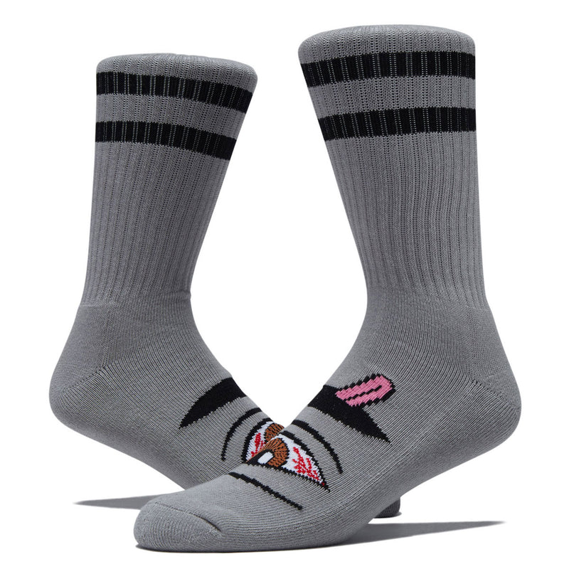 Toy Machine Bloodshot Eye Socks - Grey