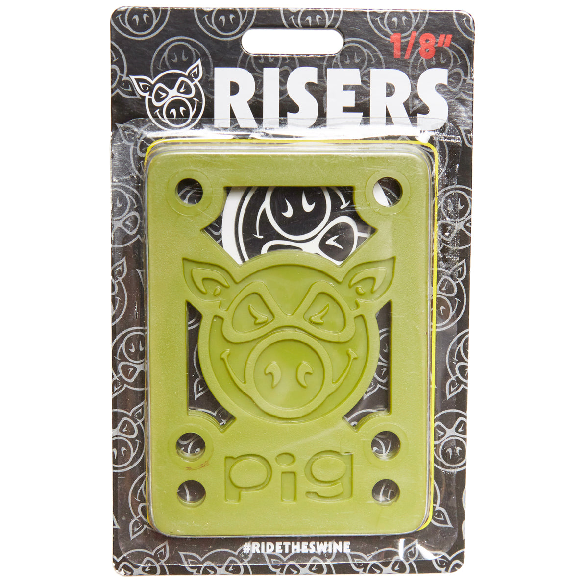 Pig Piles Hard Risers & Shock Pads - Olive image 1
