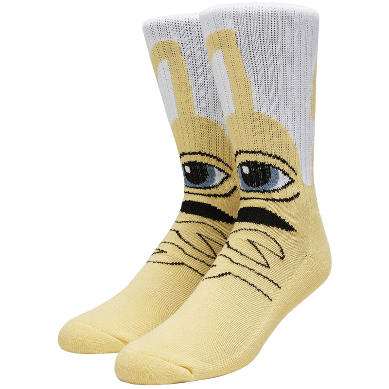 Toy Machine Sect Hug Socks - Yellow