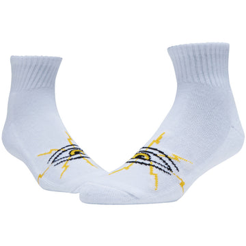 Toy Machine Sect Bolt Short Socks - White