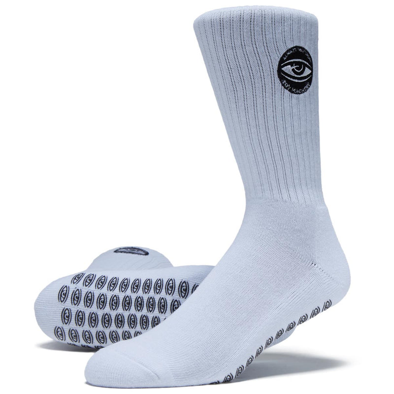 Toy Machine Always Watching Grip Socks - White