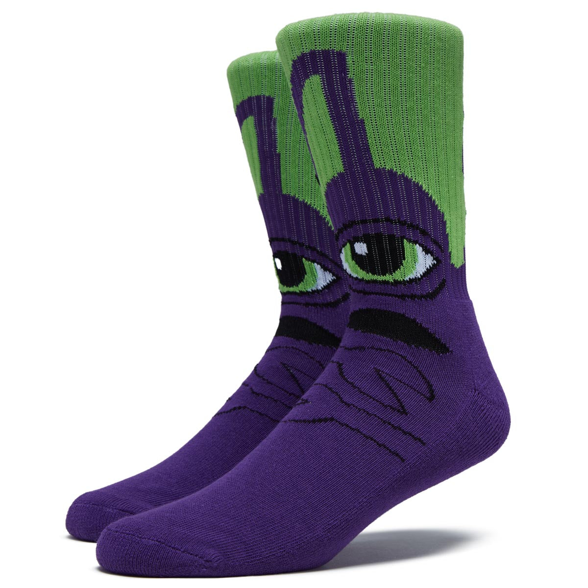 Toy Machine Sect Hug Socks - Purple image 1