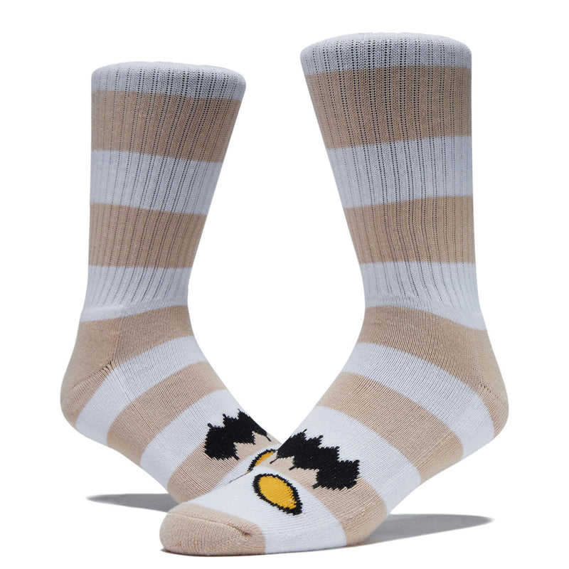 Toy Machine Monster Big Stripe Socks - Tan