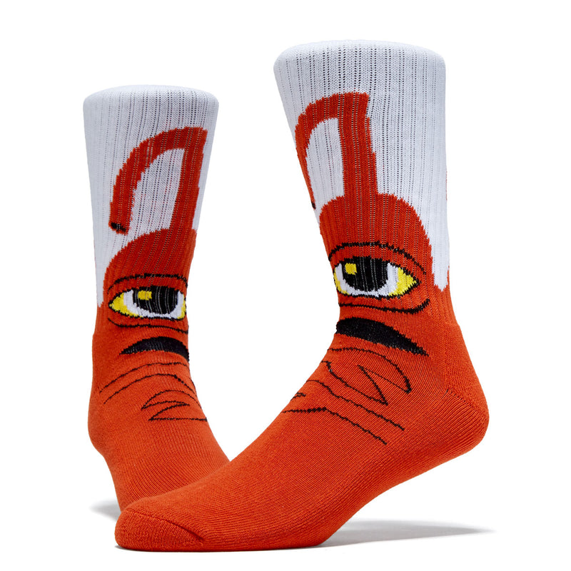 Toy Machine Sect Hug Socks - Rust