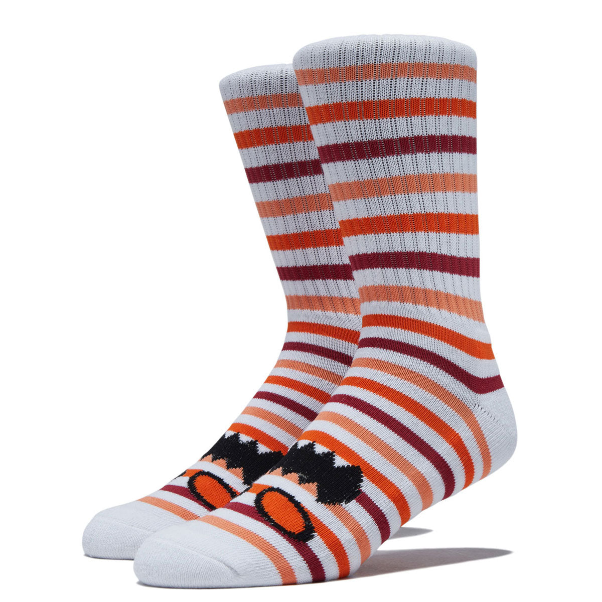 Toy Machine Monster Mini Stripes Socks - Orange image 1