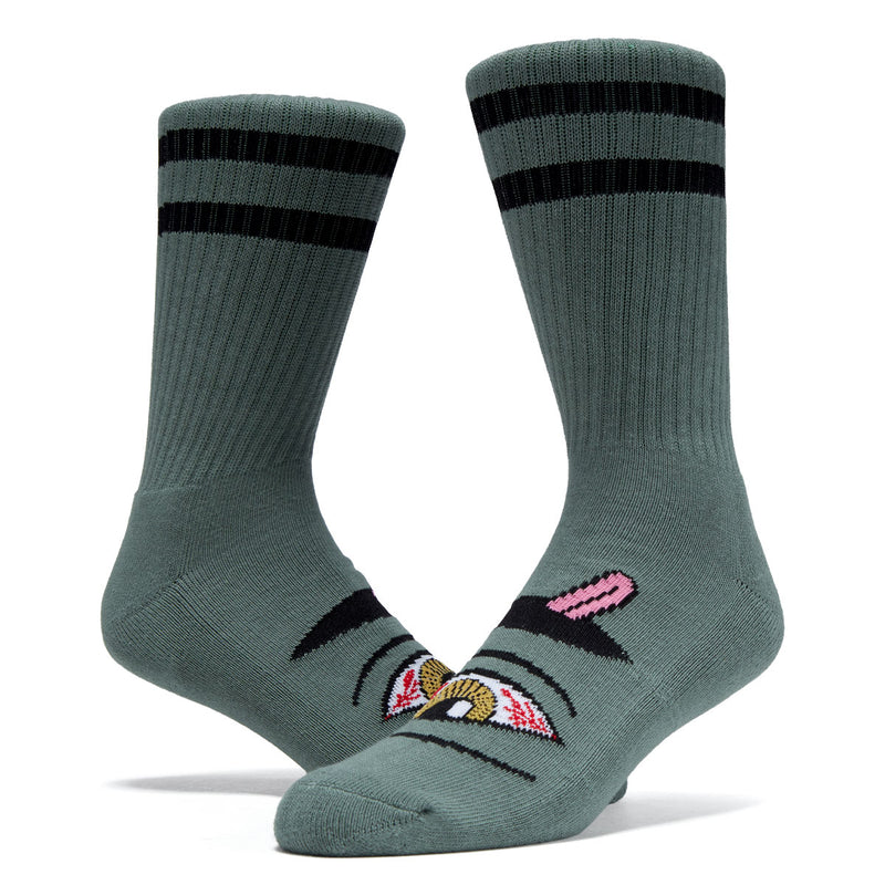 Toy Machine Bloodshot Eye Socks - Forest