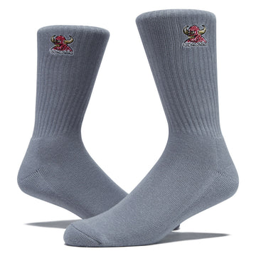 Toy Machine Brain Monster Socks - Grey