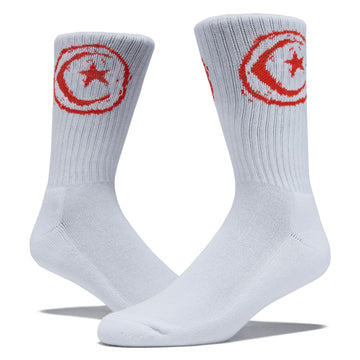 Foundation Star & Moon Socks - White
