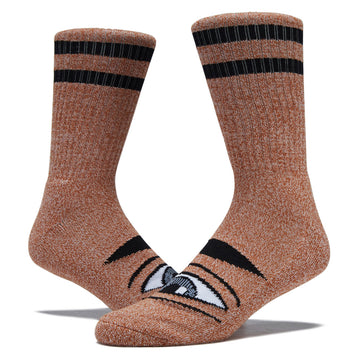 Toy Machine Heather Sect Eye Socks - Heather Brown