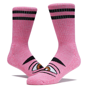 Toy Machine Heather Sect Eye Socks - Pink