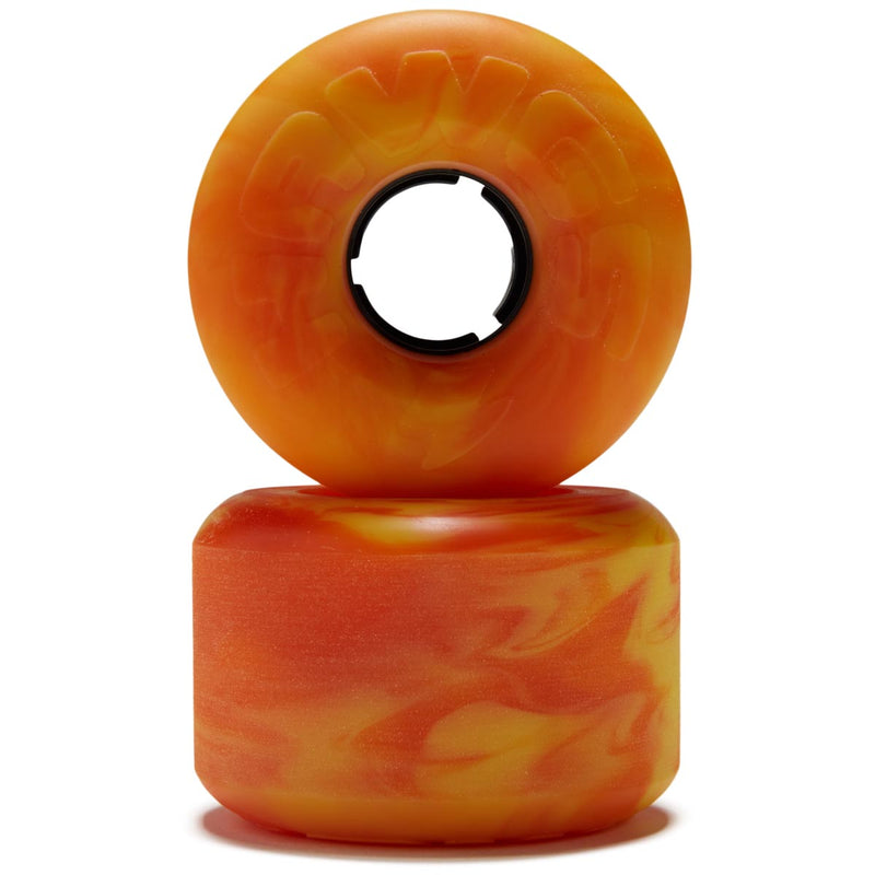 Hawgs EZ 83a Stone Ground Super Sliders Longboard Wheels - Orange/Yellow - 63mm