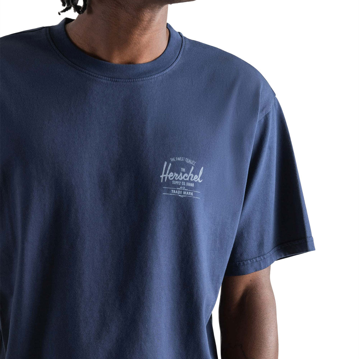 Herschel Supply Basic T-Shirt - Dark Navy/White image 3