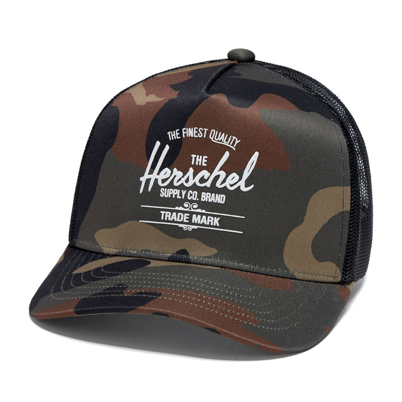 Herschel Supply Whaler Tall Mesh Hat - Woodland Camo