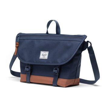 Herschel Supply Cove Small Messenger Bag - Navy/Saddle Brown