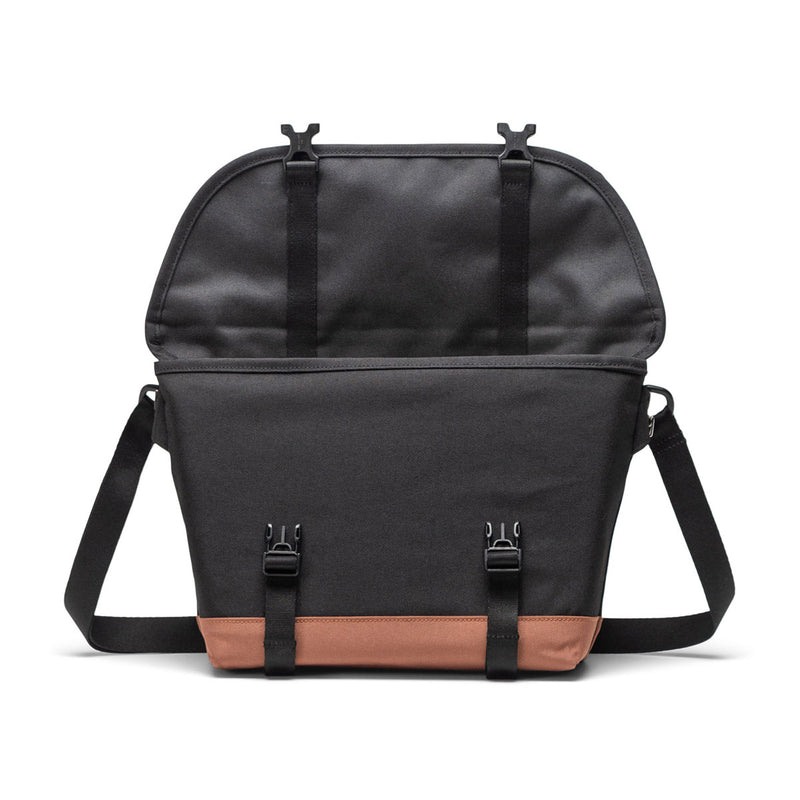 Herschel Supply Cove Small Messenger Bag - Black/Saddle Brown