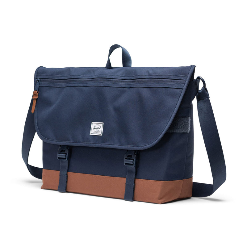 Herschel Supply Cove Messenger Bag - Navy/Saddle Brown