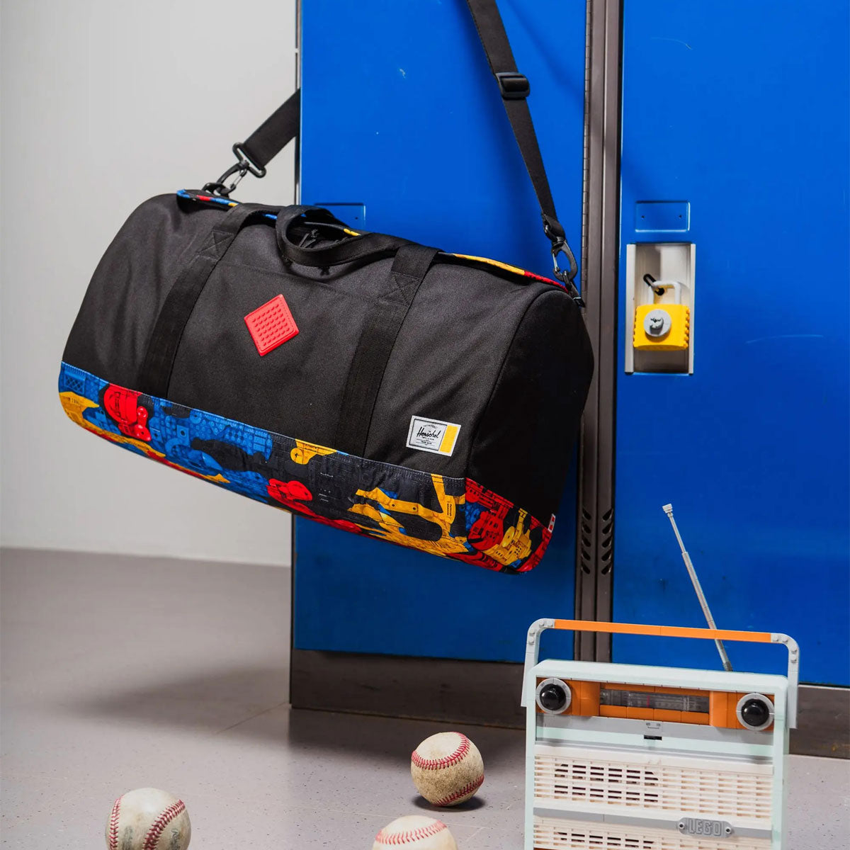 Herschel Supply x LEGO Heritage Duffle Bag - Abstract Bricks image 3
