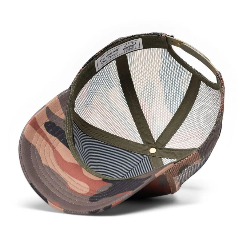 Herschel Supply Whaler Tall Mesh Hat - Double Woodland Camo