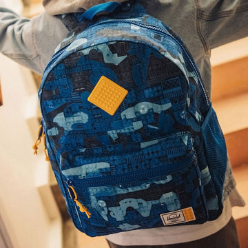 Herschel Supply x LEGO Kids Heritage Kids Backpack - Abstract Bricks Blue
