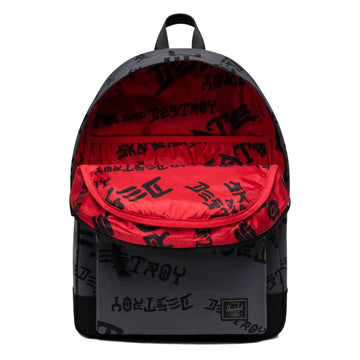 Herschel Supply x Thrasher Classic XL Nylon Backpack - Asphalt/Black Destroy