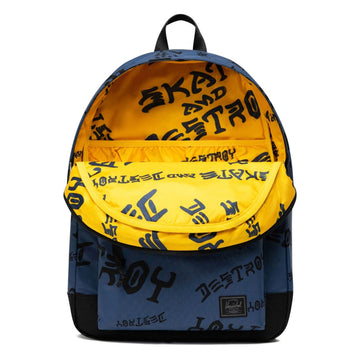 Herschel Supply x Thrasher Classic XL Nylon Backpack - Oceana/Dark Navy Destroy